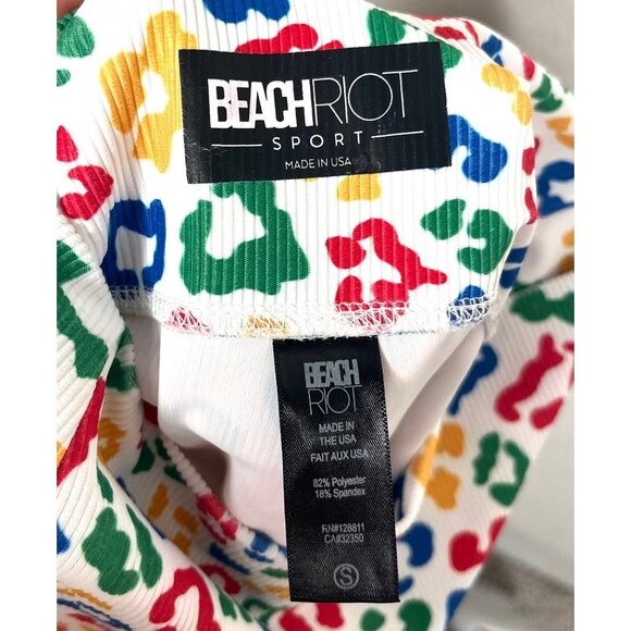 Beach Riot Ayla Legging Primary Leopard sz S - Picture 4 of 9